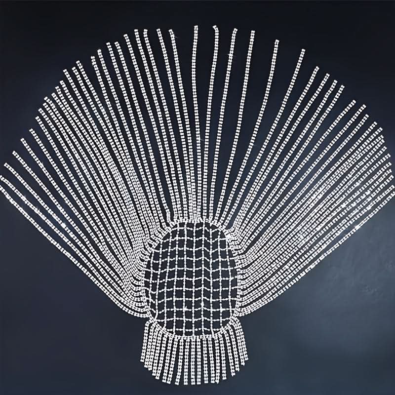 Rhinestone Tassel Headpiece – Elegant Hair Accessory