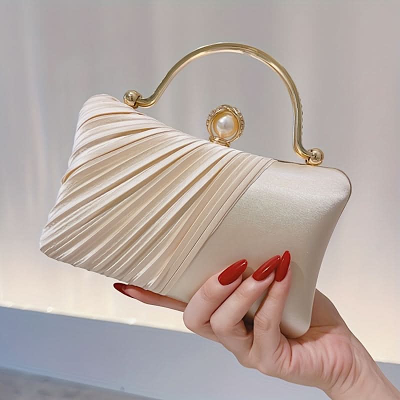 Satin Evening Clutch with Removable Strap