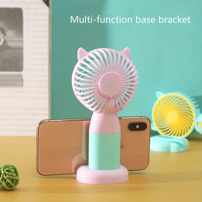 USB Rechargeable Mini Handheld Fan – Portable Wearable Fan