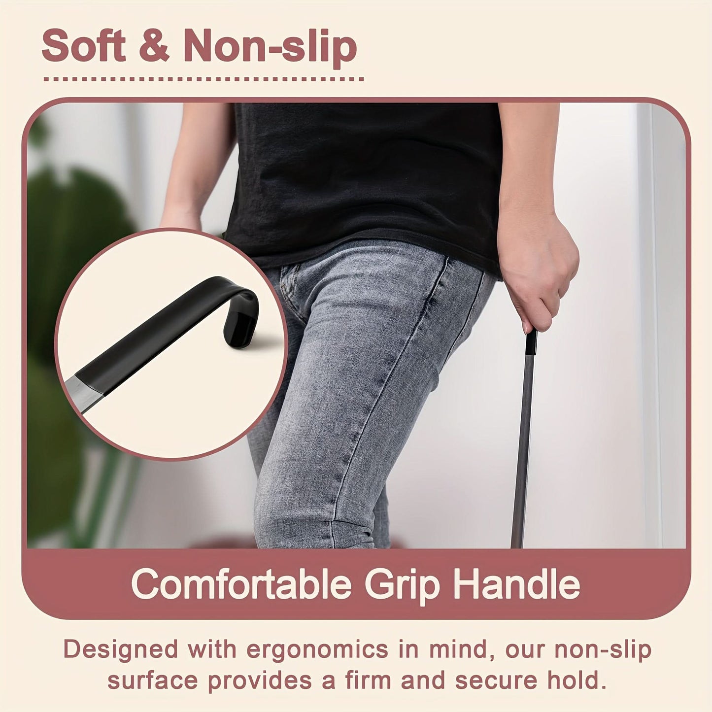16.5-Inch Long Stainless Steel Shoehorn
