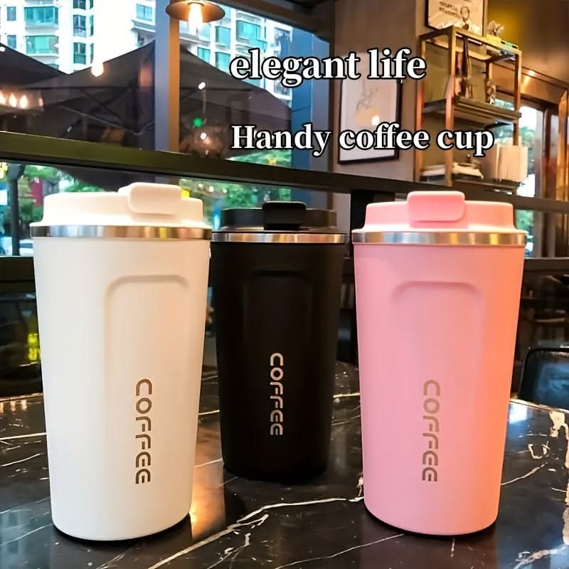 Double-Walled Insulated Stainless Steel Travel Mug - 510ml