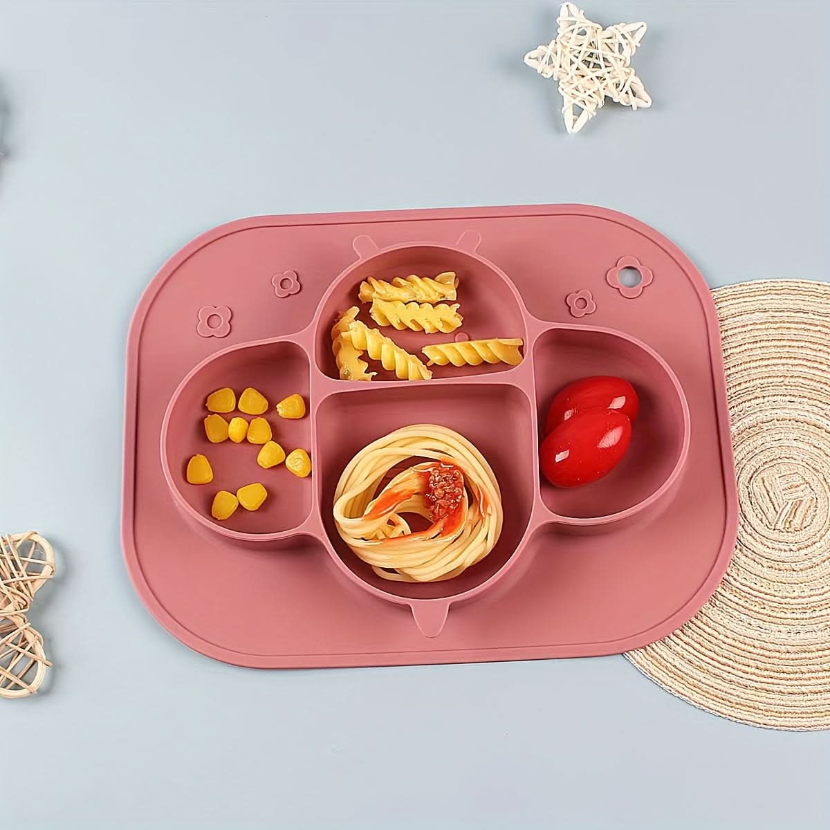 Food-Grade Bee Silicone Kids Dinner Plate