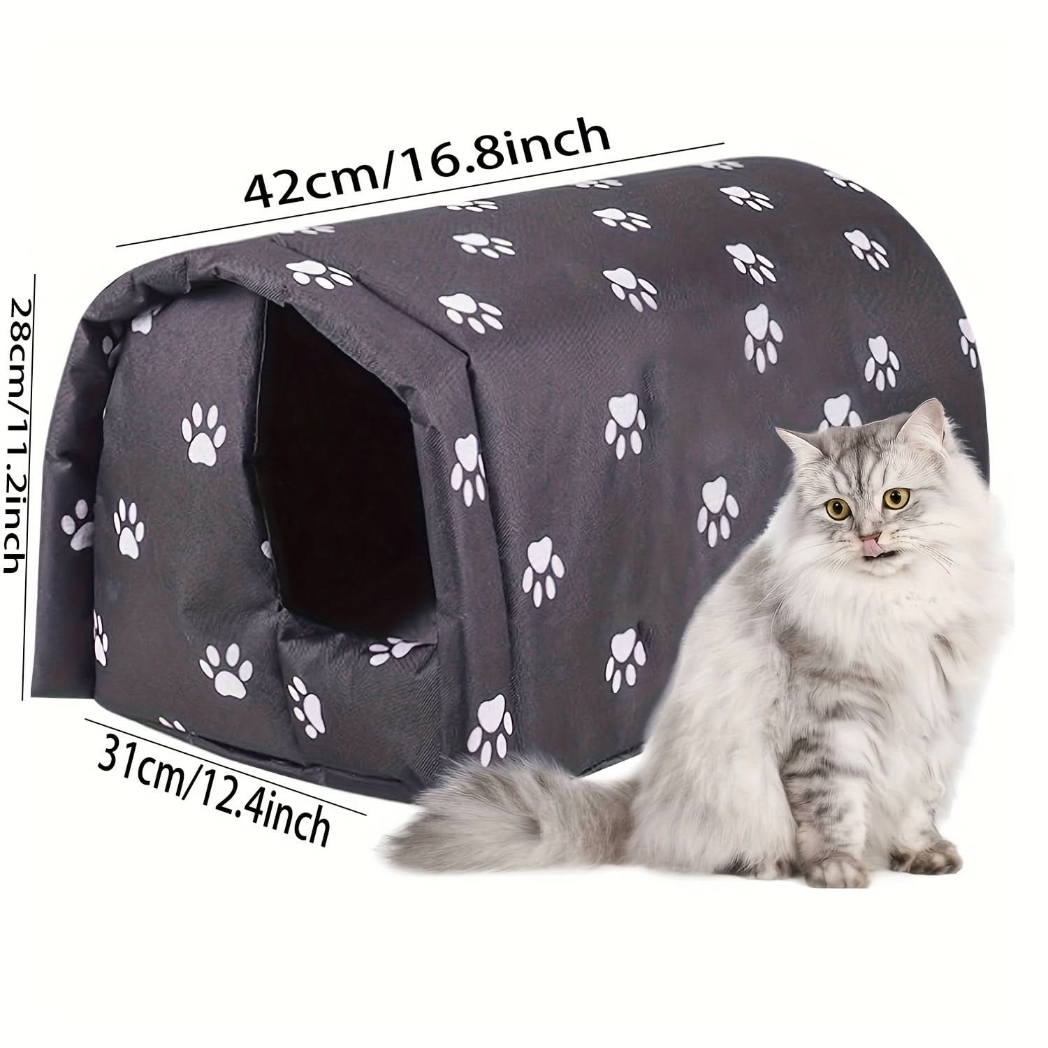 Waterproof Foldable Outdoor Cat Shelter Bed
