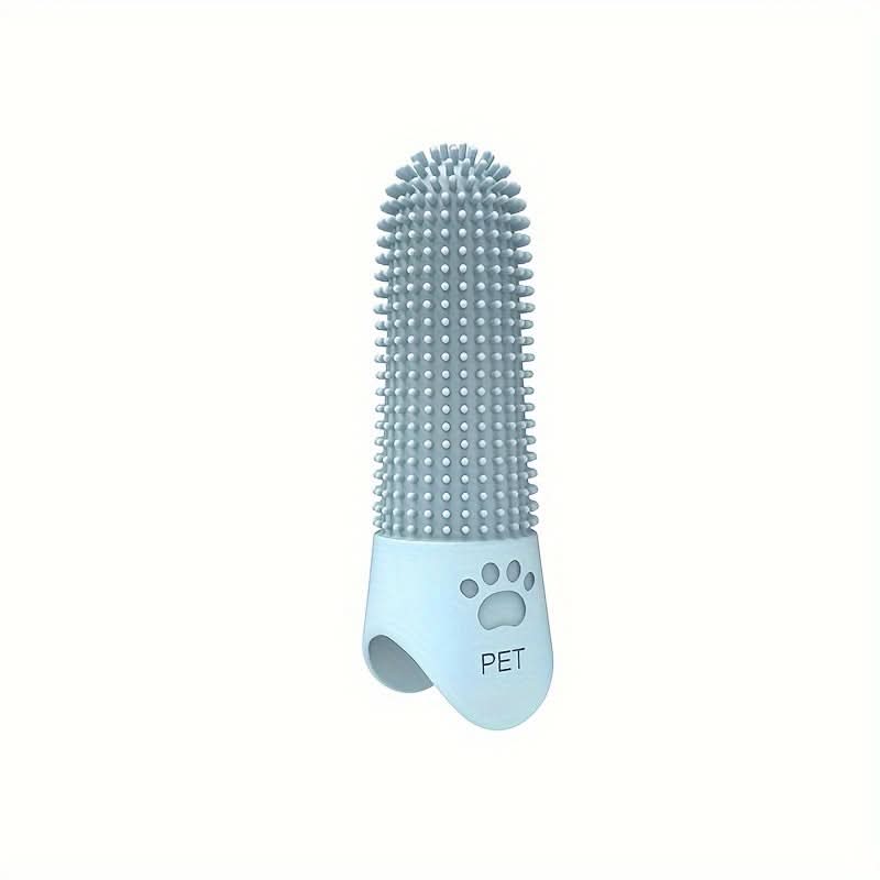 360° Silicone Pet Finger Toothbrush for Dogs & Cats
