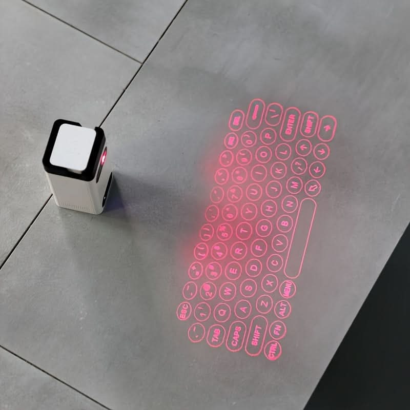 Wireless Laser Projection Keyboard with Power Bank
