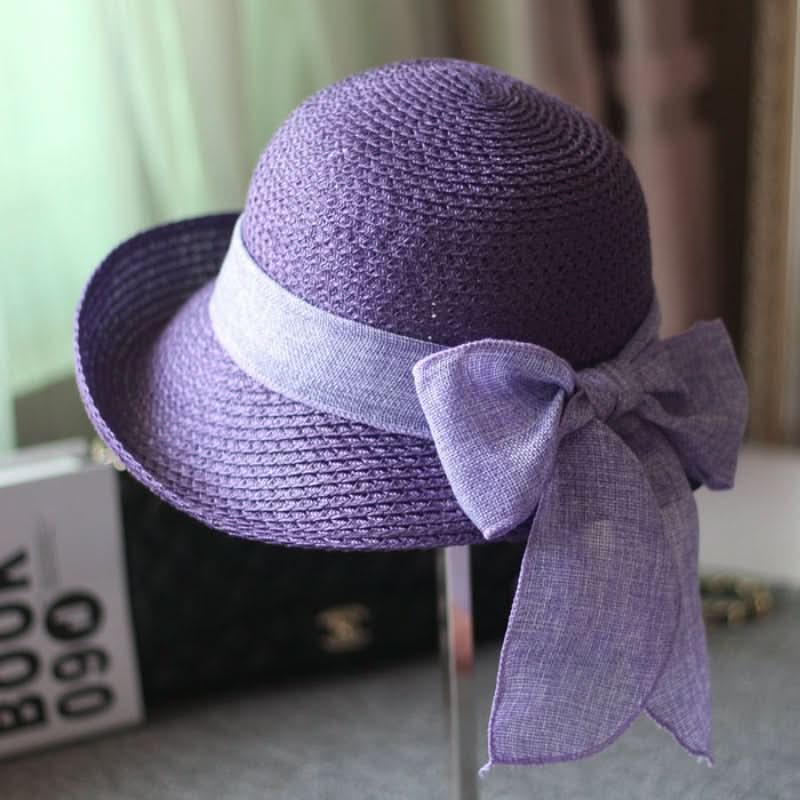 Women’s Summer Straw Sun Hat – Breathable & Lightweight with Ribbon Tie
