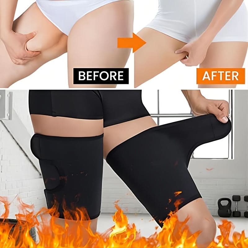 Unisex Adjustable Sauna Thigh Sweat Bands for Fitness & Shaping