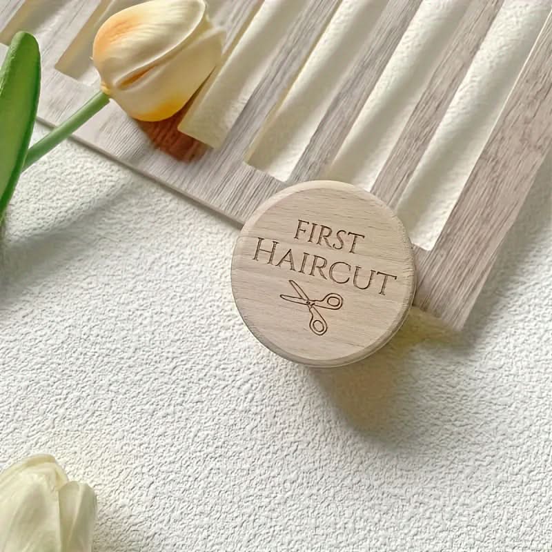 Wooden Baby Hair Keepsake Box, Portable