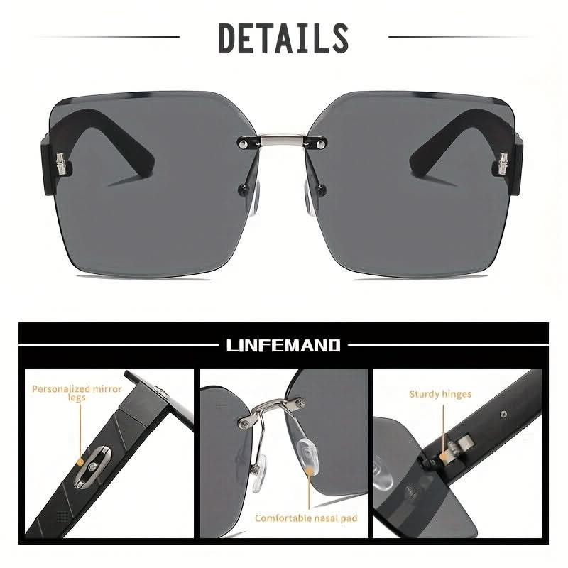 Oversized Gradient Fashion Glasses – Stylish & Versatile Eyewear