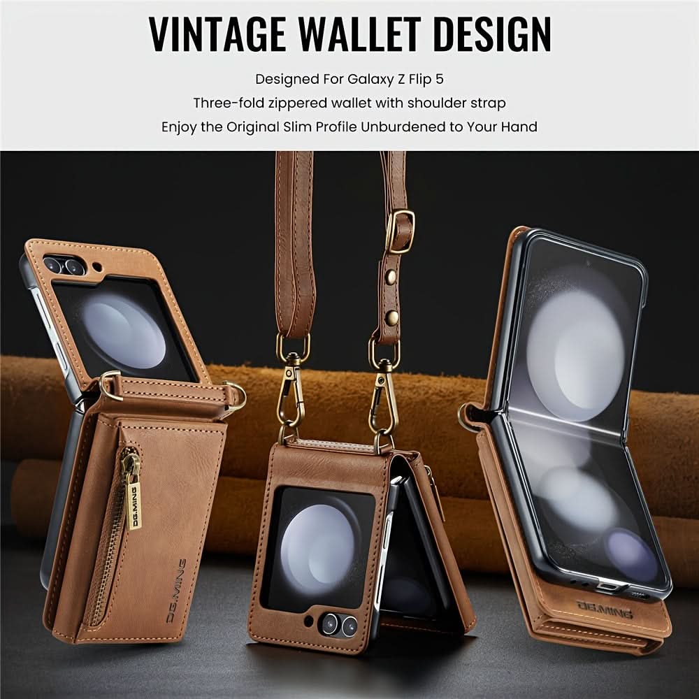 Zipper Wallet Case for Samsung Galaxy Z Flip