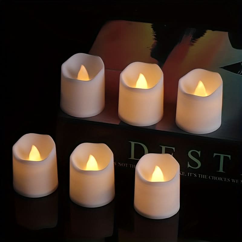 Flameless LED Candles Set – Battery-Operated, Flickering Lights for Weddings & Events