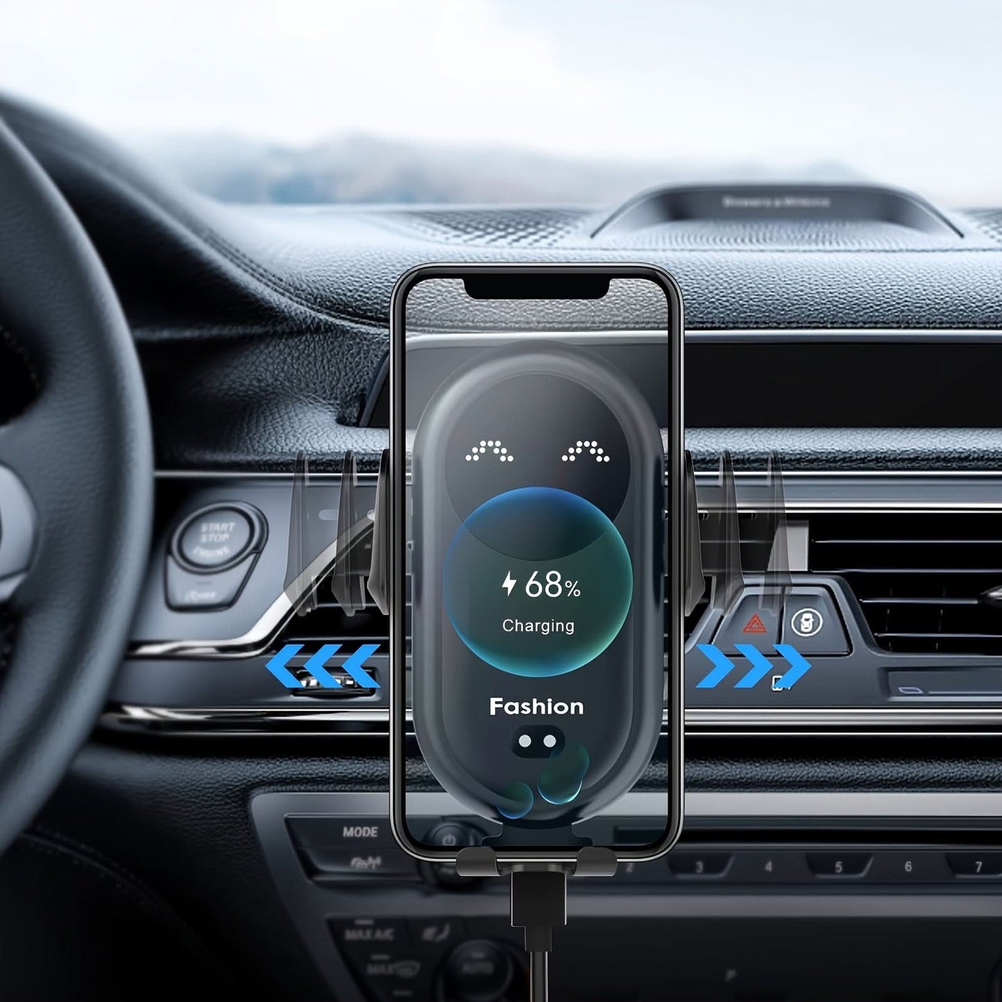 Smart Infrared Wireless Car Charger Mount