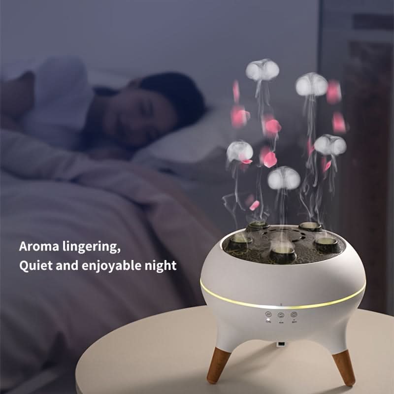 Multi-Spray Humidifier with Remote Control - Colorful Jellyfish Aromatherapy Machine