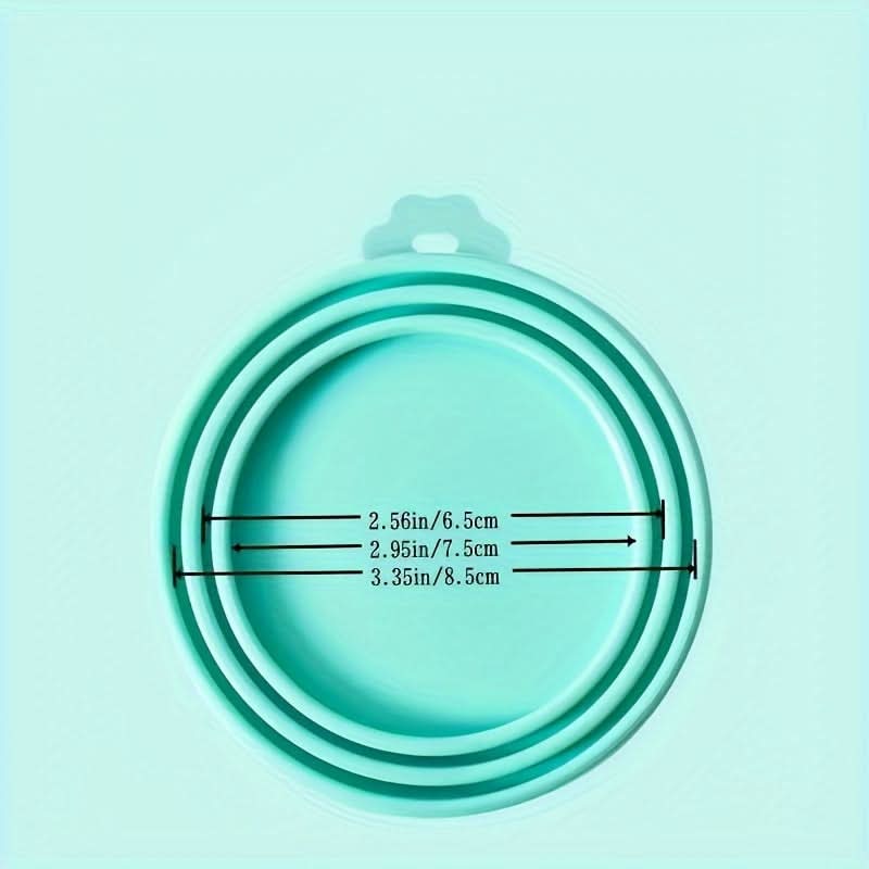 Silicone Pet Food Can Lid with Spoon