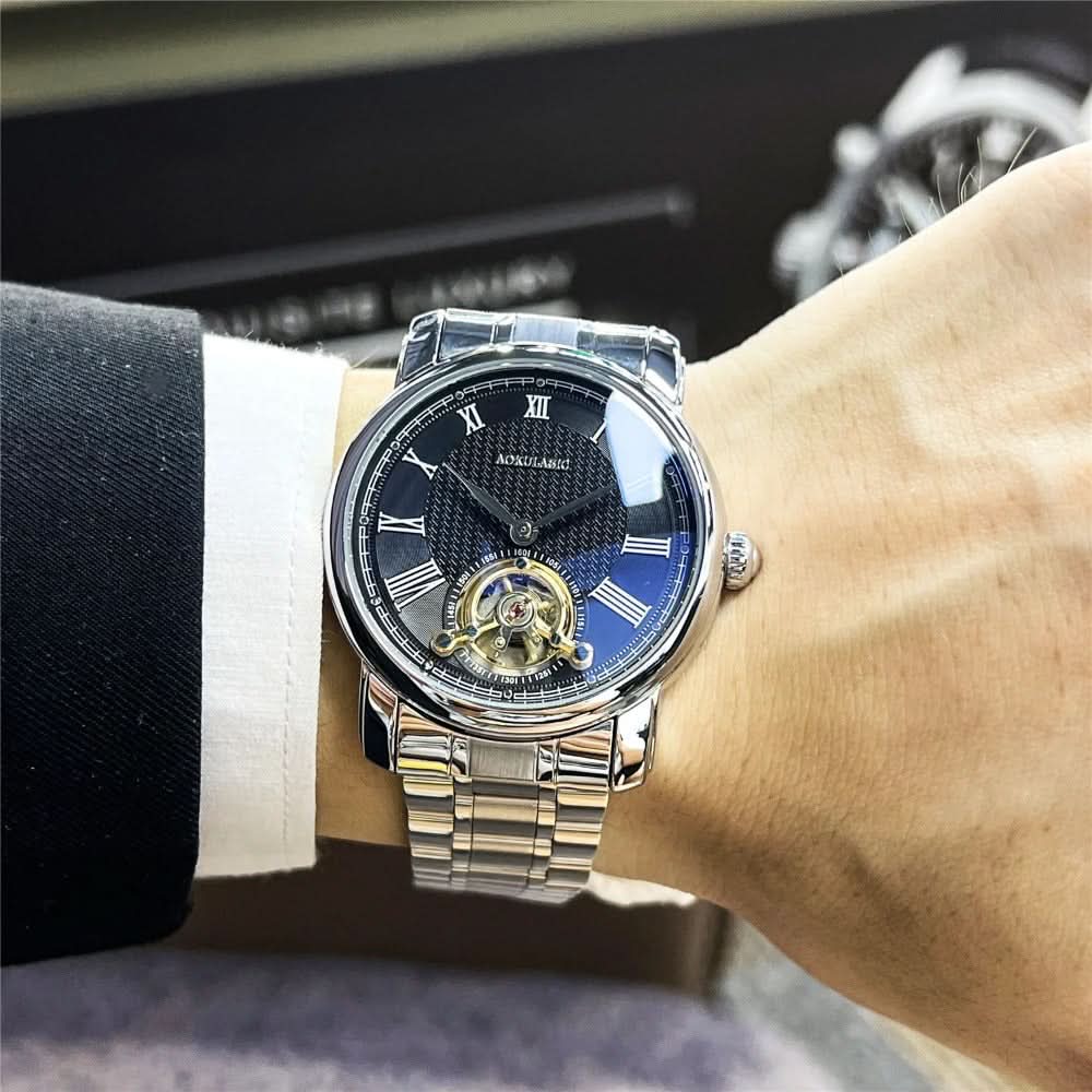 Luxury Men's Mechanical Watch - Tourbillon Automatic Movement