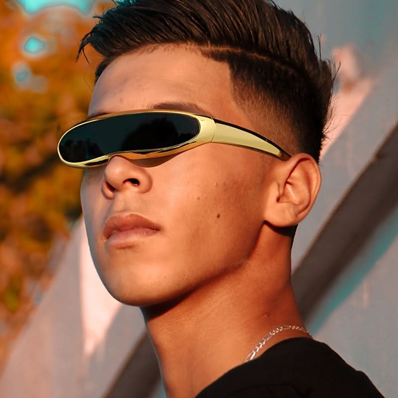 3 Pairs of Colorful Futuristic Fashion Glasses