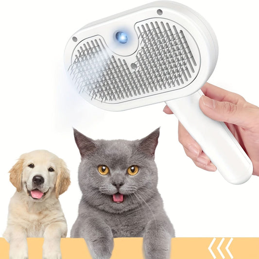 Pet Massage Comb & Shedding Brush with Spray