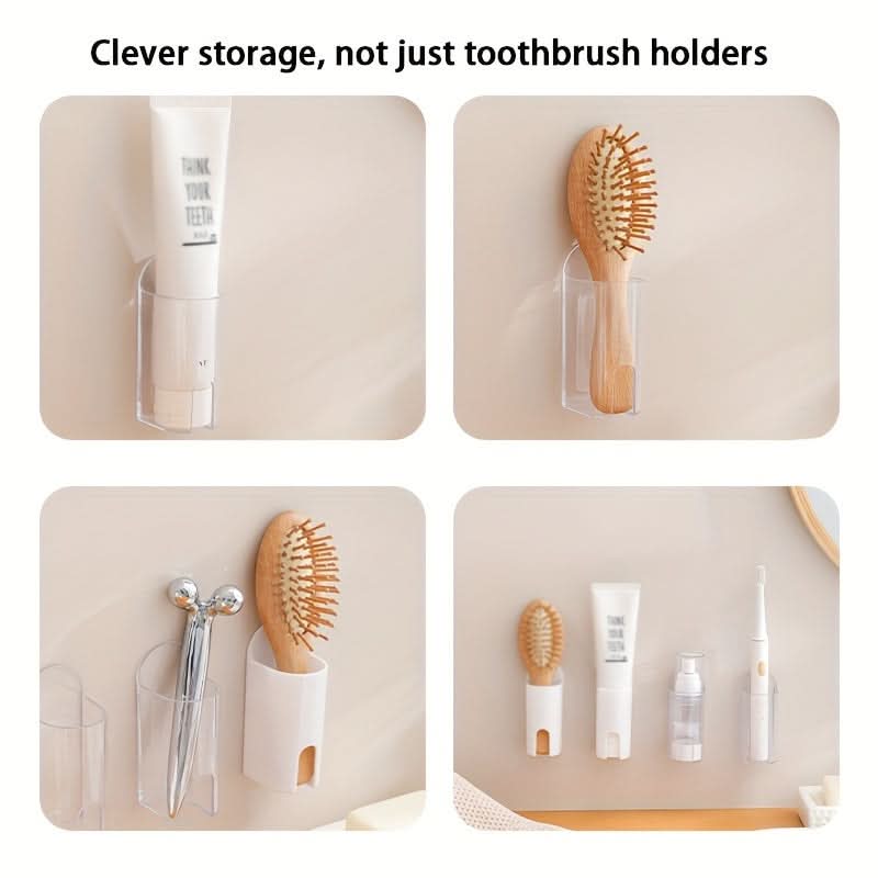 Self-Adhesive Wall-Mounted Electric Toothbrush Holder