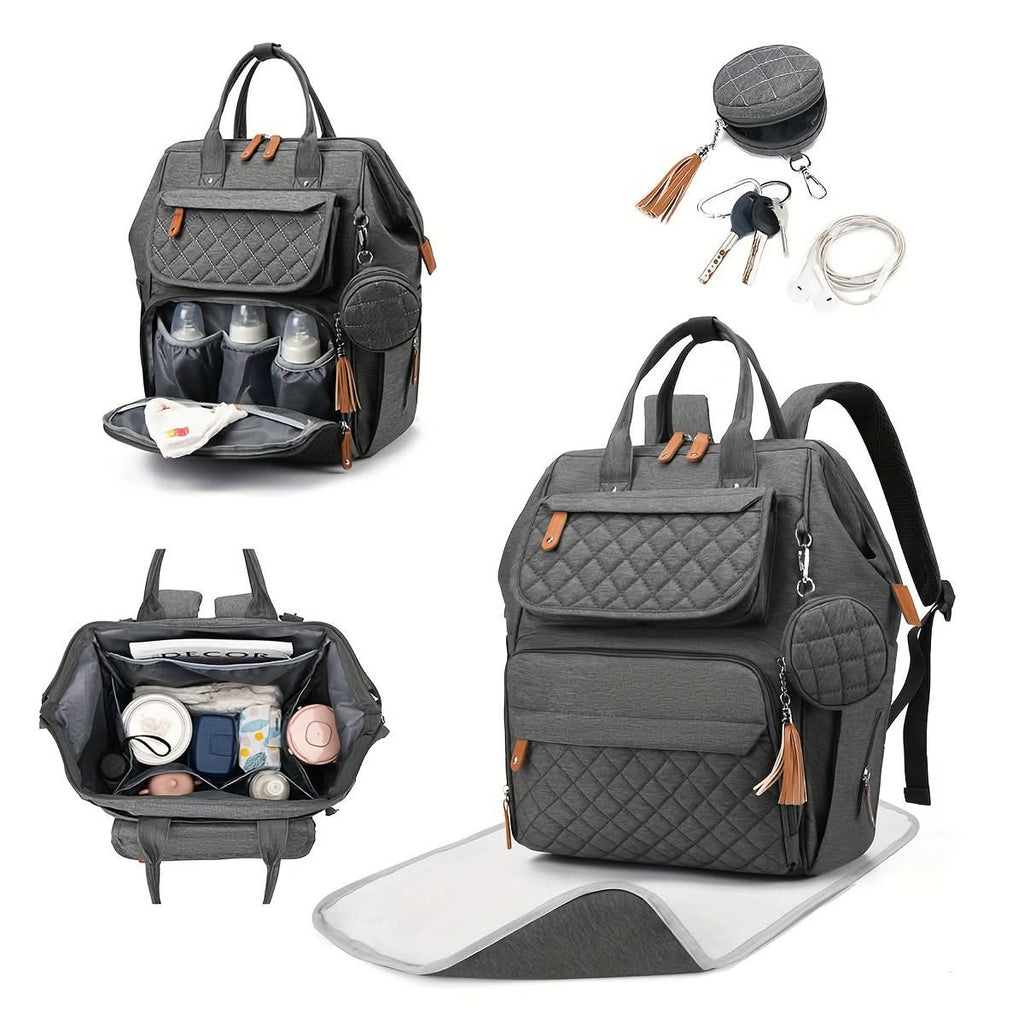 Water-Resistant Diaper Backpack for Moms