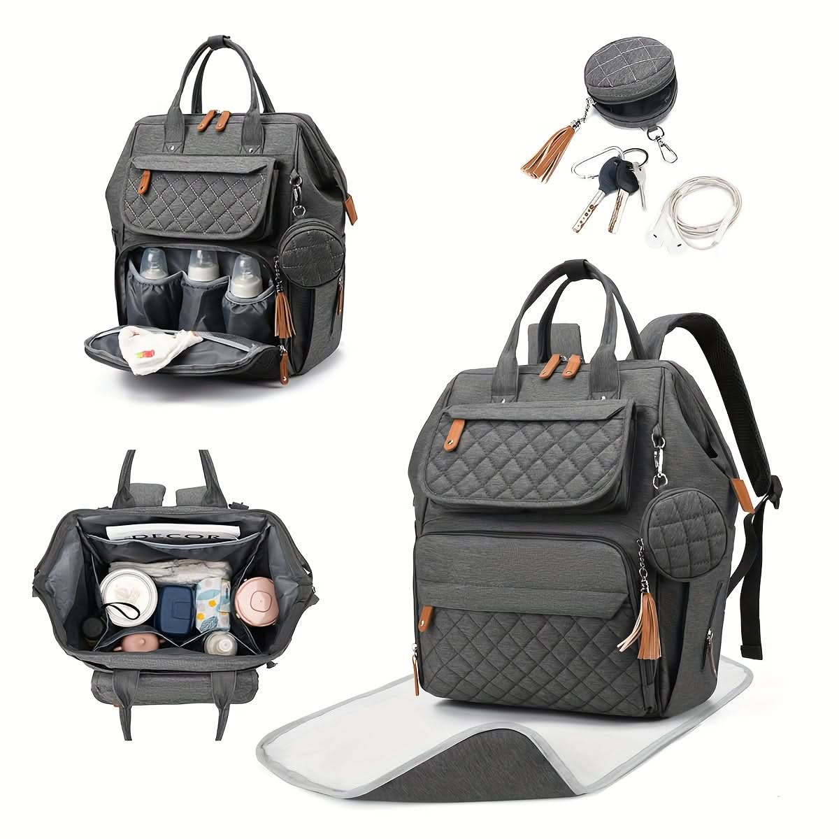 Water-Resistant Diaper Backpack for Moms