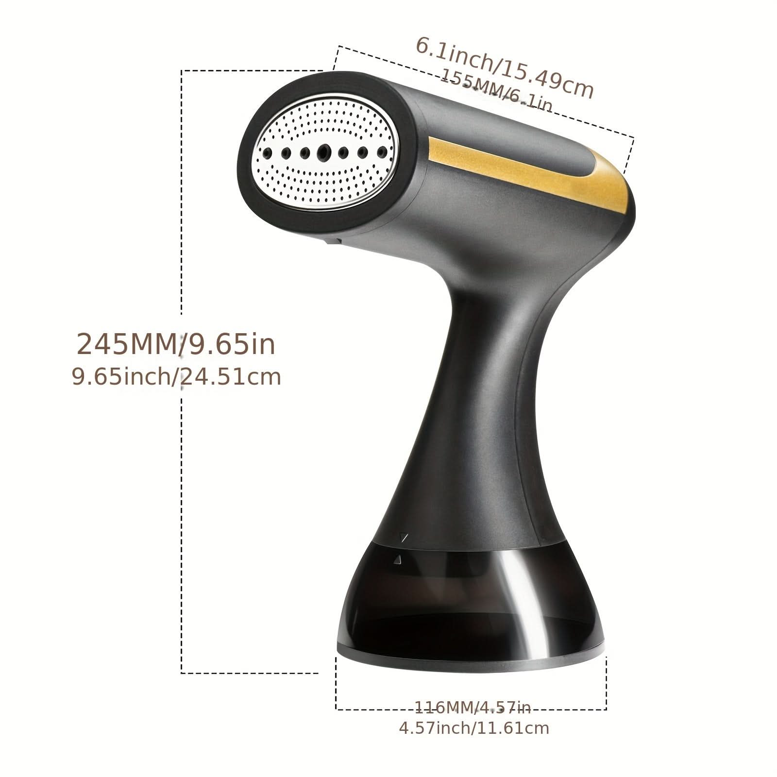 1500W Handheld Fabric Steamer – Portable Garment Steamer for Travel