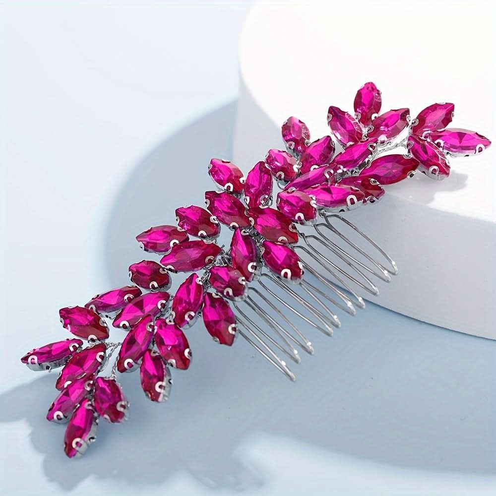 Rhinestone Bridal Side Comb Hair Accessory