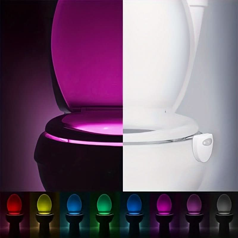 Motion Sensor LED Toilet Night Light, 16 Colors
