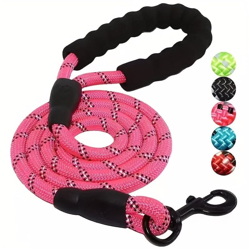Reflective Dog Leash with Padded Comfort Grip
