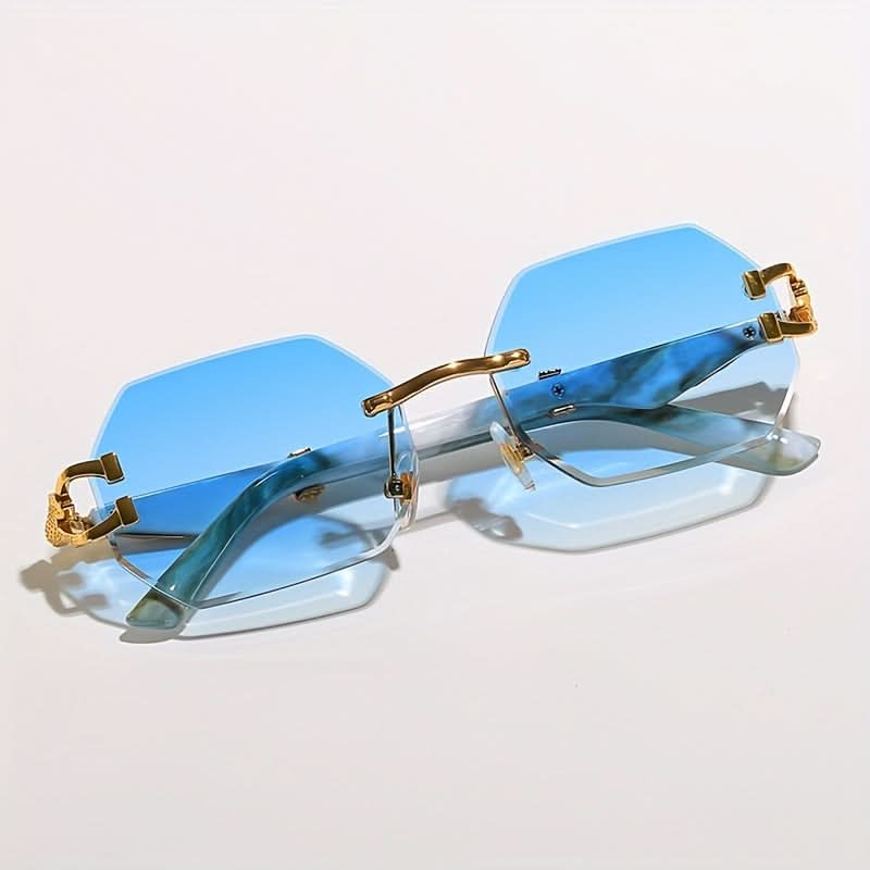 Classic Fashion Multi-Polygon Metal Glasses – Trendy Unisex Accessory