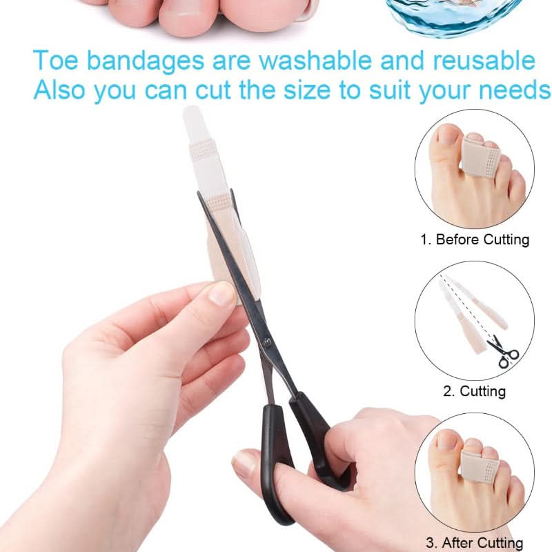 12pcs Toe Separators & Bunion Correctors – Adjustable, Toe Straighteners