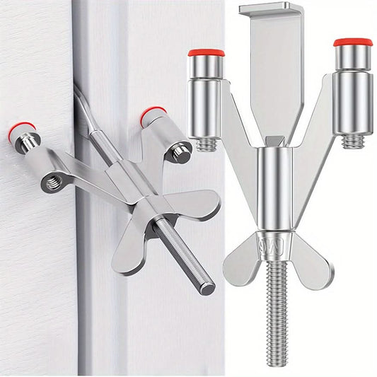 Portable Stainless Steel Door Lock - Travel Security Jammer