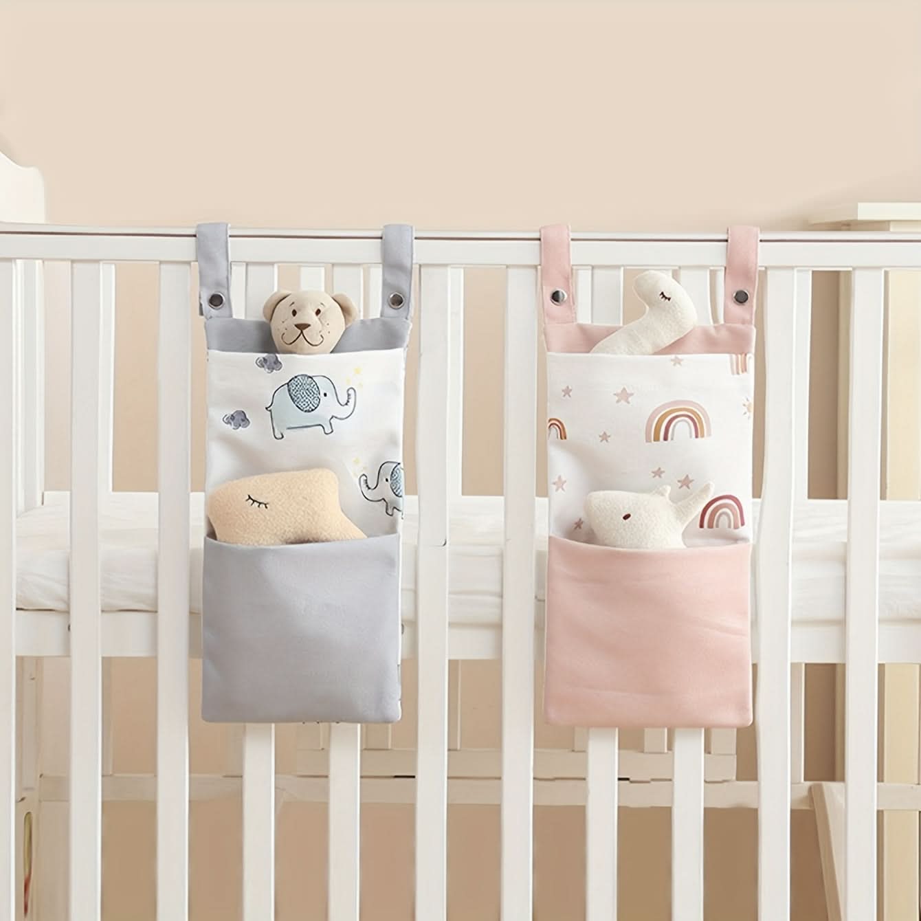Small Elephant Diaper Storage Bag – Multifunctional Stroller Hanging Organizer
