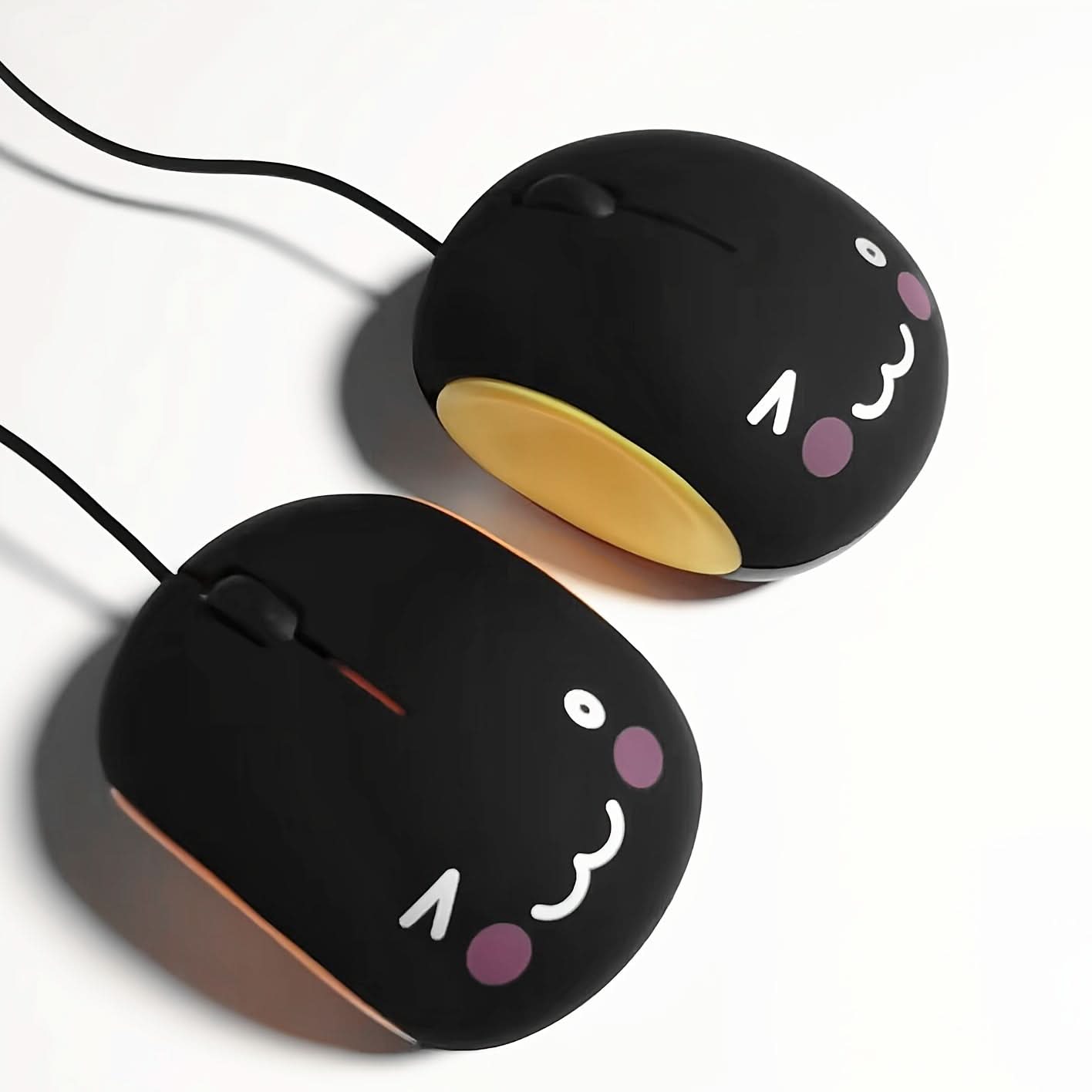 Cute Silent USB Optical Wired Mouse – Compact