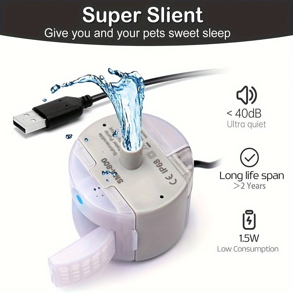 QuietFlow Cat Water Fountain Pump