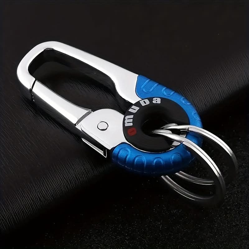 Men’s Alloy Keychain with Detachable Keyring & Belt Clip