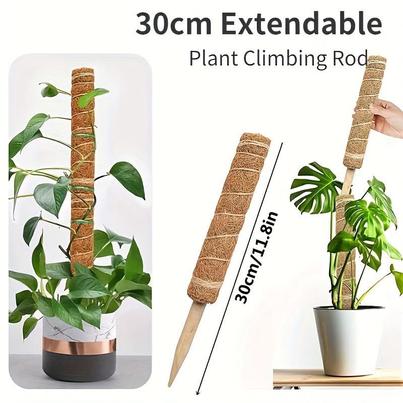 Stackable Wooden Moss Pole for Climbing Plants