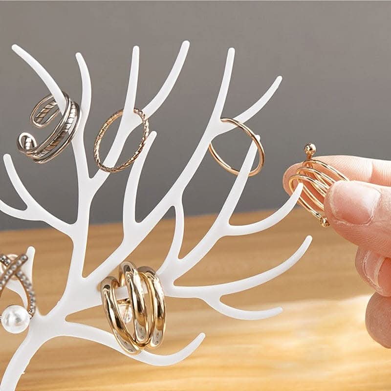 Charming Deer Antler Jewelry Organizer – Tree-Shaped Display