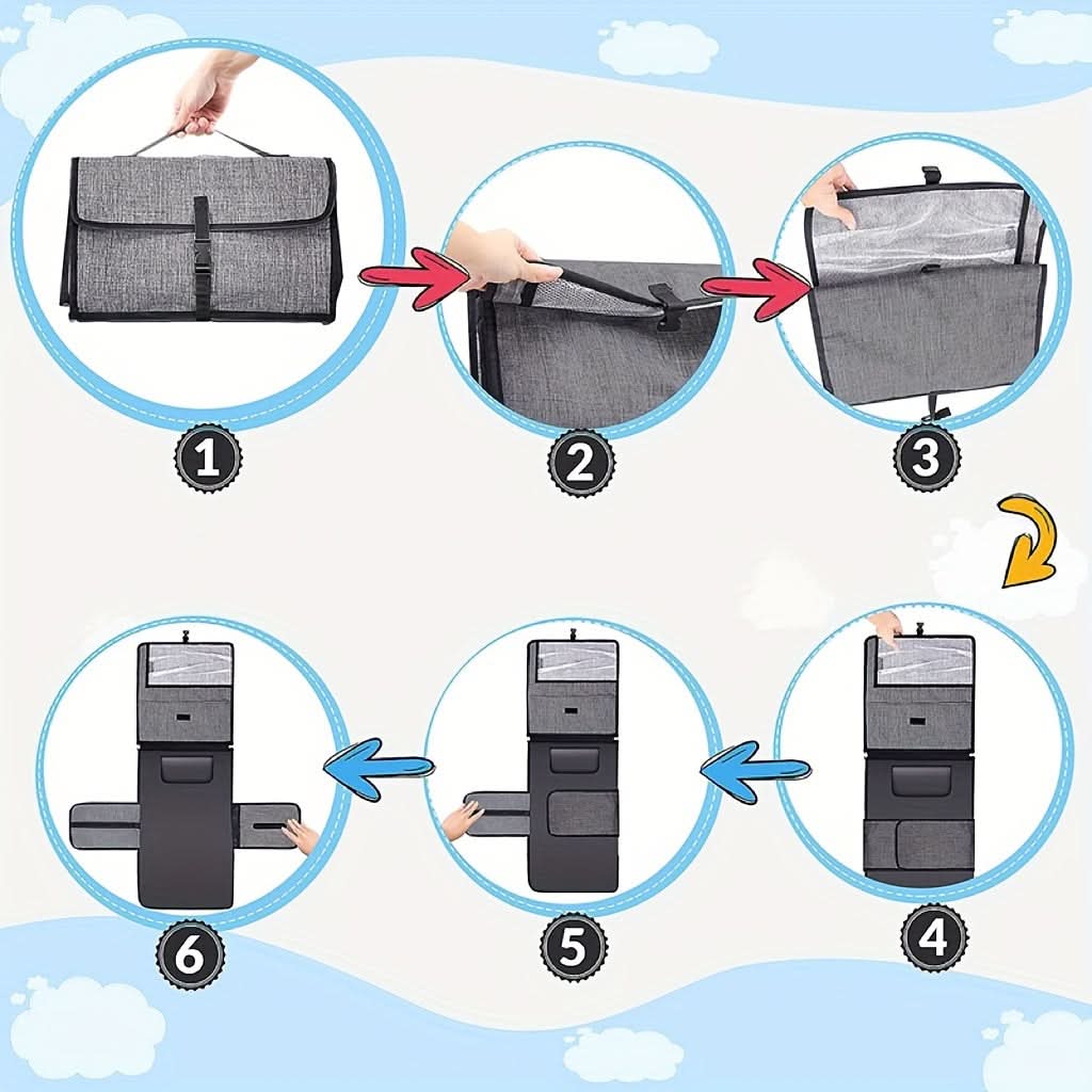 Portable Waterproof Diaper Changing Pad Kit