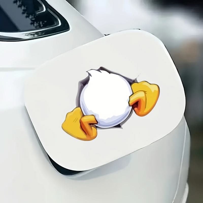 Stuck Duck Tail Car Sticker – Durable for Vehicles, Laptops, Cups & More