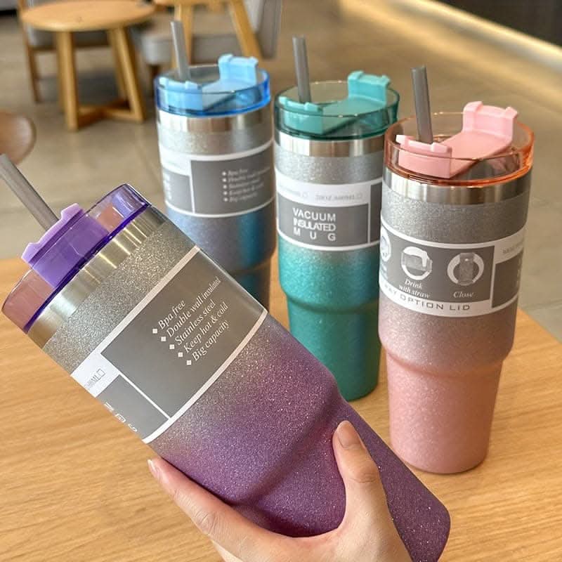 30 Oz Stainless Steel Insulated Bottle – Keeps Drinks Hot or Cold for Hours