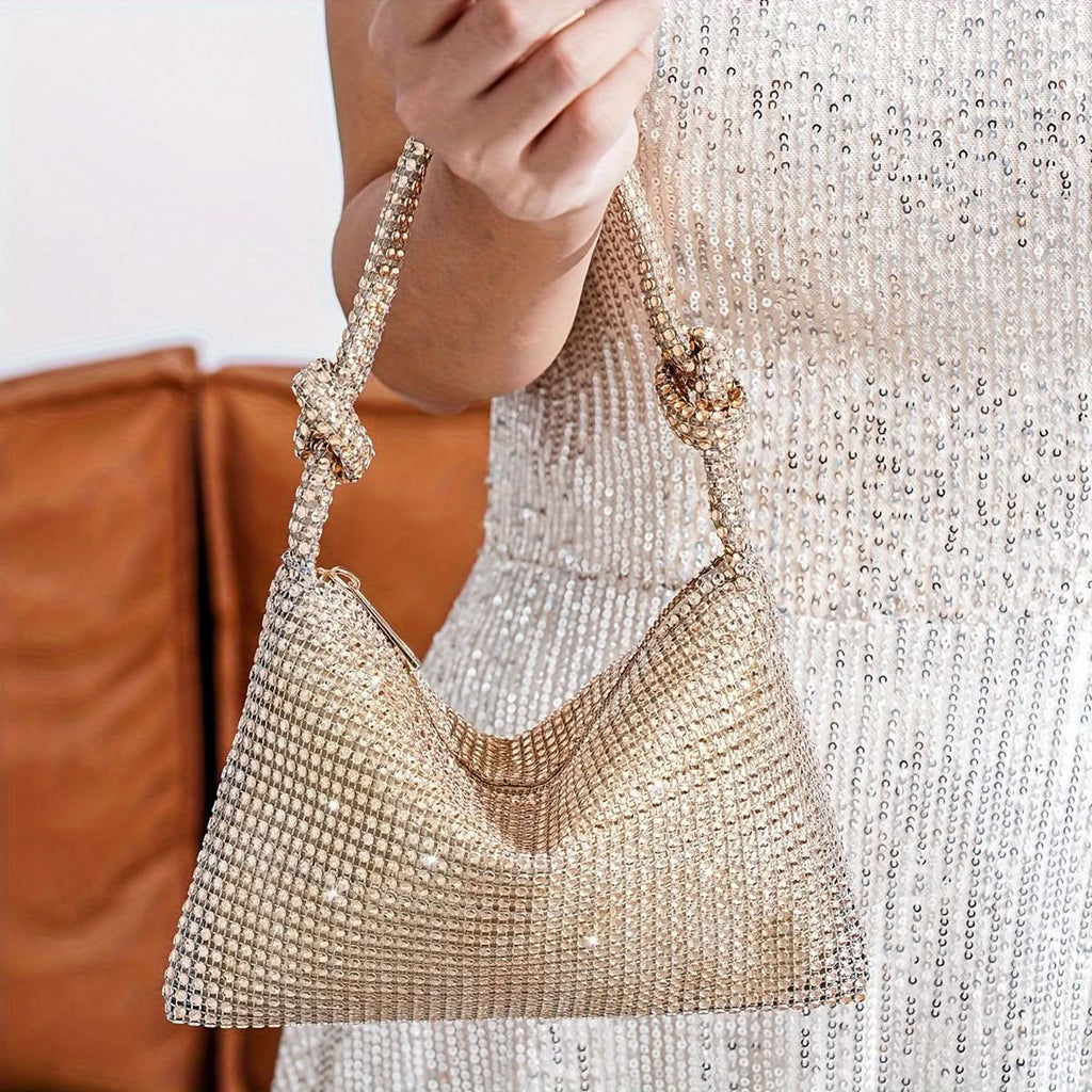 Sparkling Rhinestone Wedding & Prom Clutch Bag