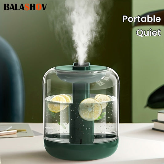 Portable LED Cool Mist Humidifier, 1L Tank