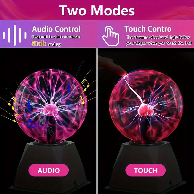 5-Inch Plasma Ball Light, Touch & Sound Activated