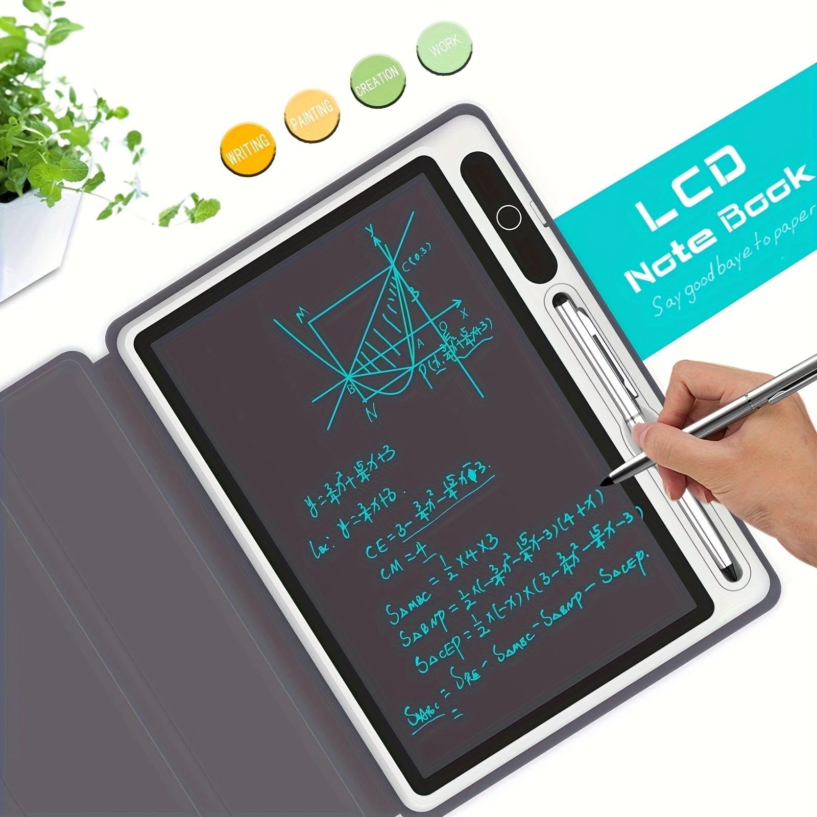 Slim & Portable LCD Writing Tablet – Reusable Digital Drawing Pad for Kids & Adults