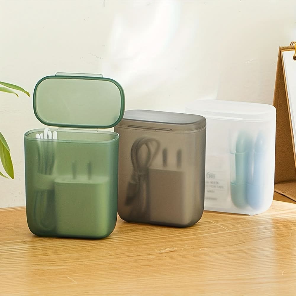 Compact Cable Organizer Box – Multi-Compartment Storage