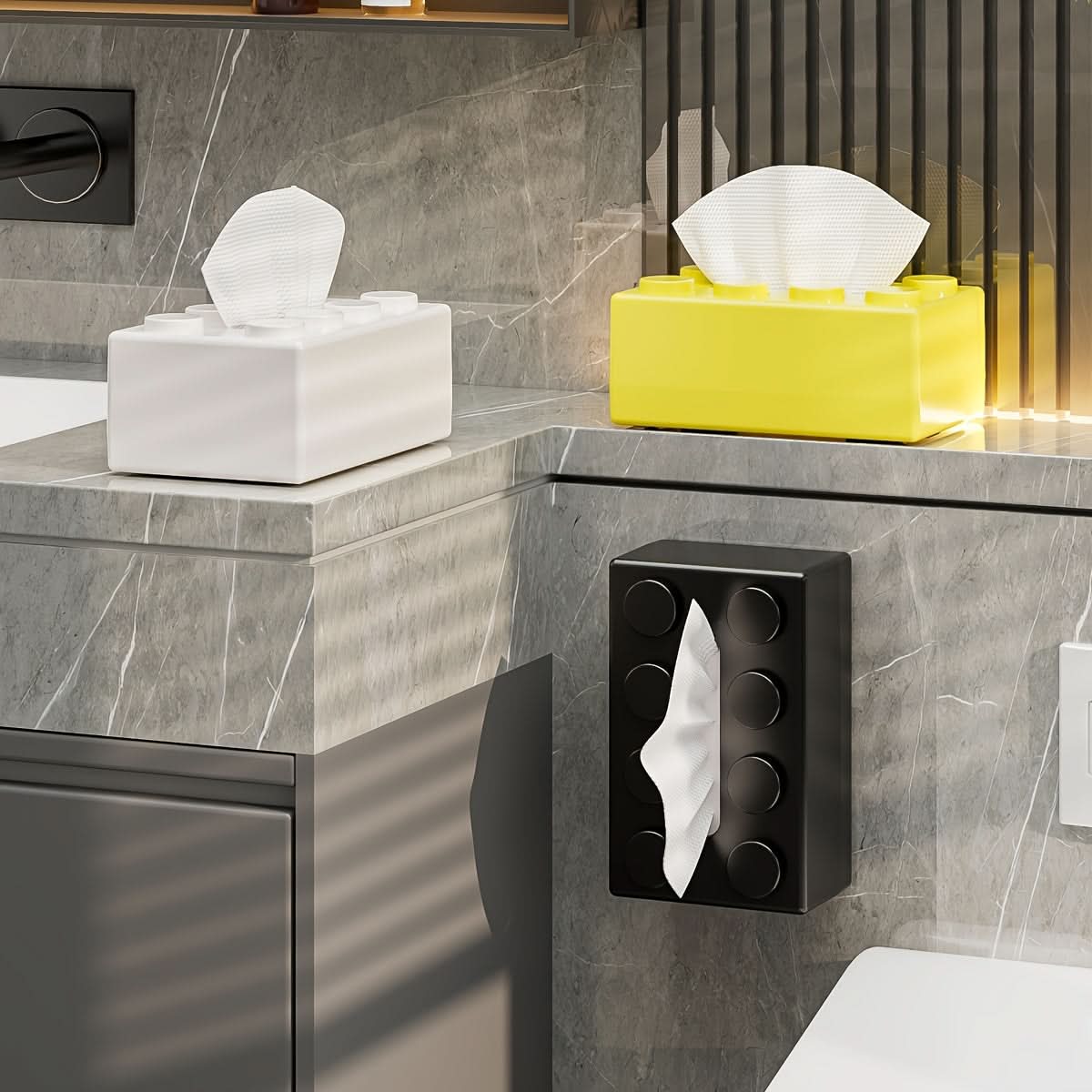 Decorative Wall-Mounted Tissue Box Holder