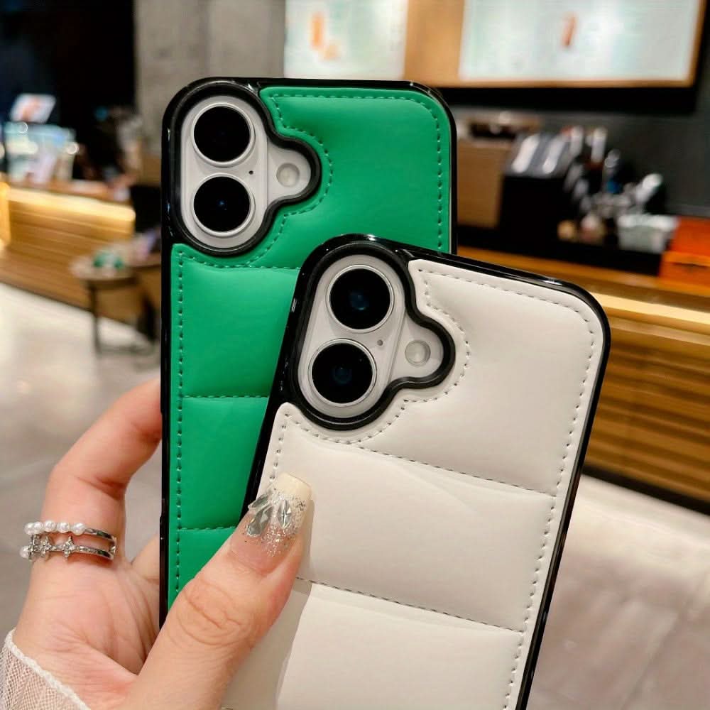 3D Down Jacket Silicone iPhone Case