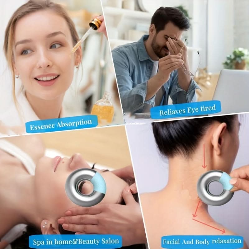 Cooling Eye Mask – Reusable Stainless Steel with Ice Gel for Lymphatic Relief