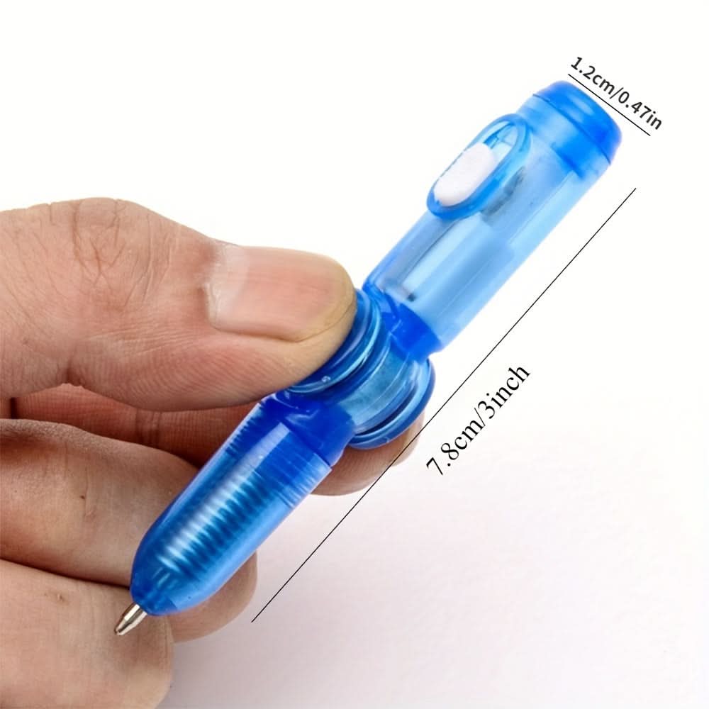 2-Pack LED Fidget Spinner Pens – Glow-in-the-Dark
