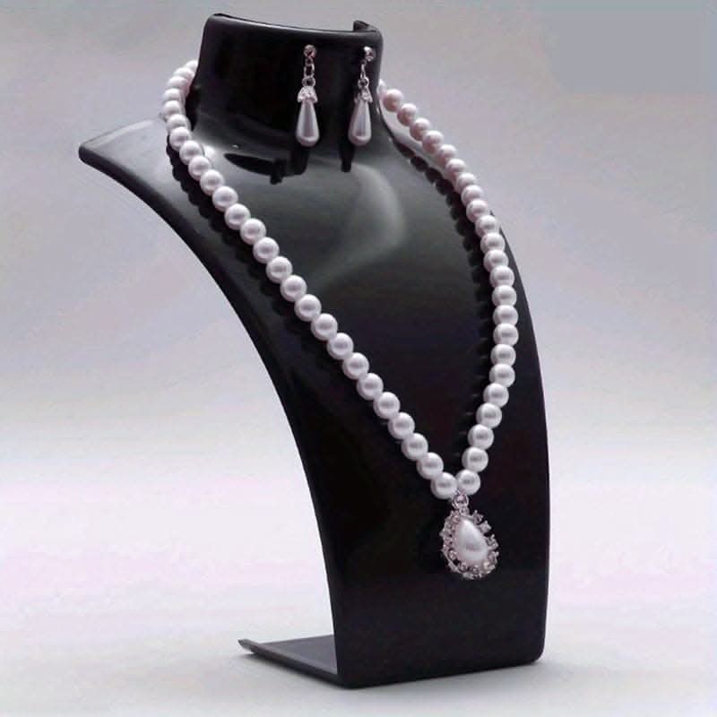 Deluxe Necklace Display Stand – Adjustable Portrait Neck Design